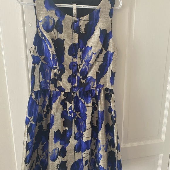 Grey and blue floral dress. - Picture 1 of 1